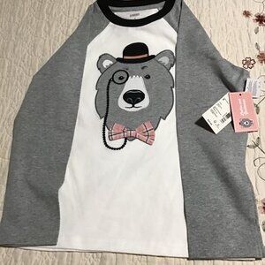 New Gymboree Bear Motif Top--Size 6 (Boy's)